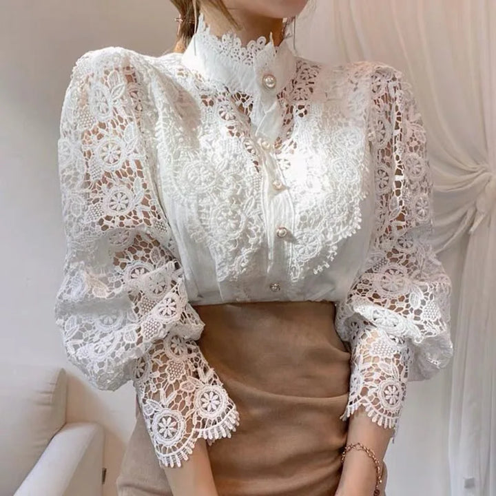 Colette Guipure Lace Blouse