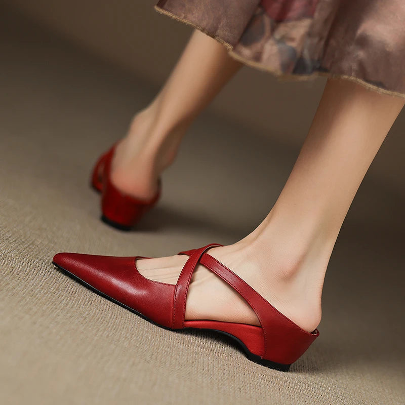 Vontessa Italian Leather Mules
