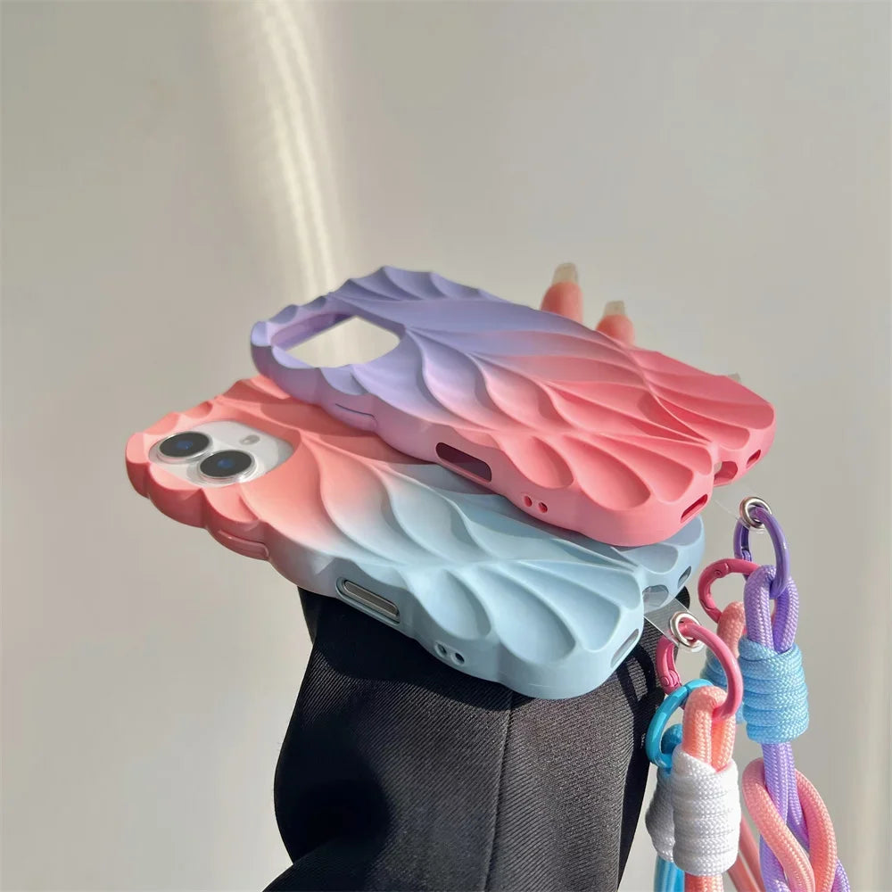 Fleur Form Pleated iPhone Case