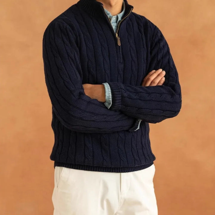 Toscano Cable Quarter-Zip