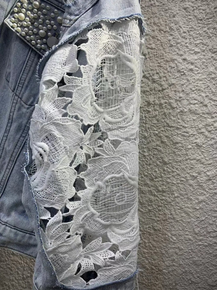 Luciana Lace Denim Jacket