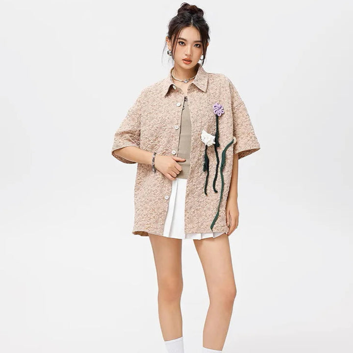 Mercer Crochet Bloom Shirt