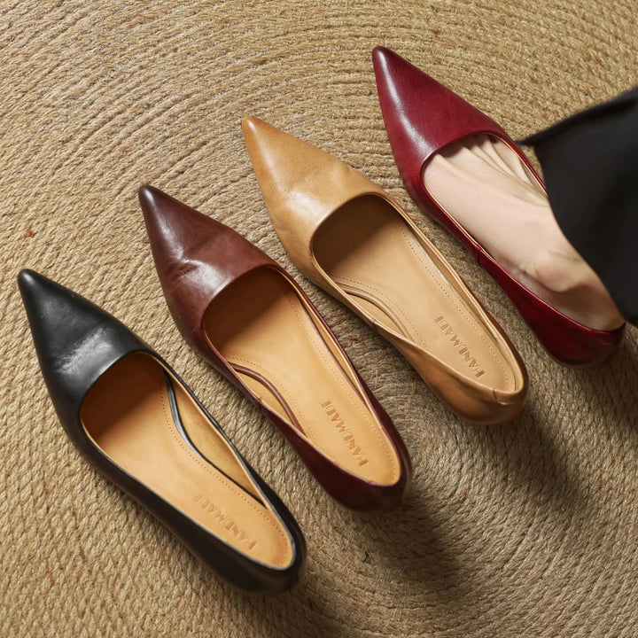 Italian Leather Court Pumps