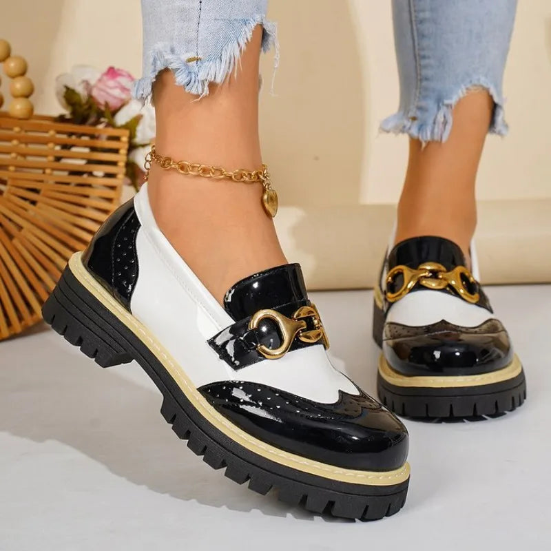 Bicolore Brogue Loafers