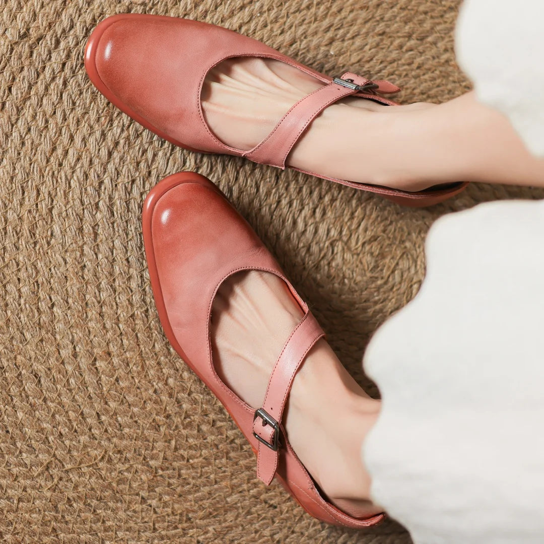 Formella Leather Flats