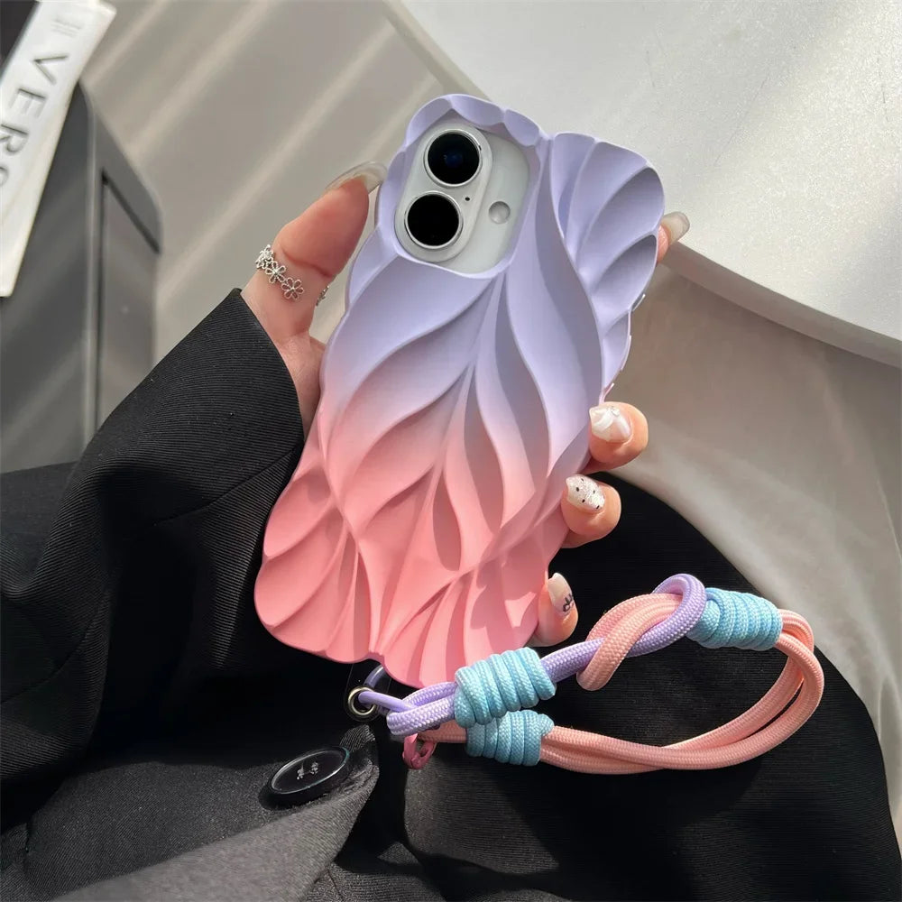 Fleur Form Pleated iPhone Case