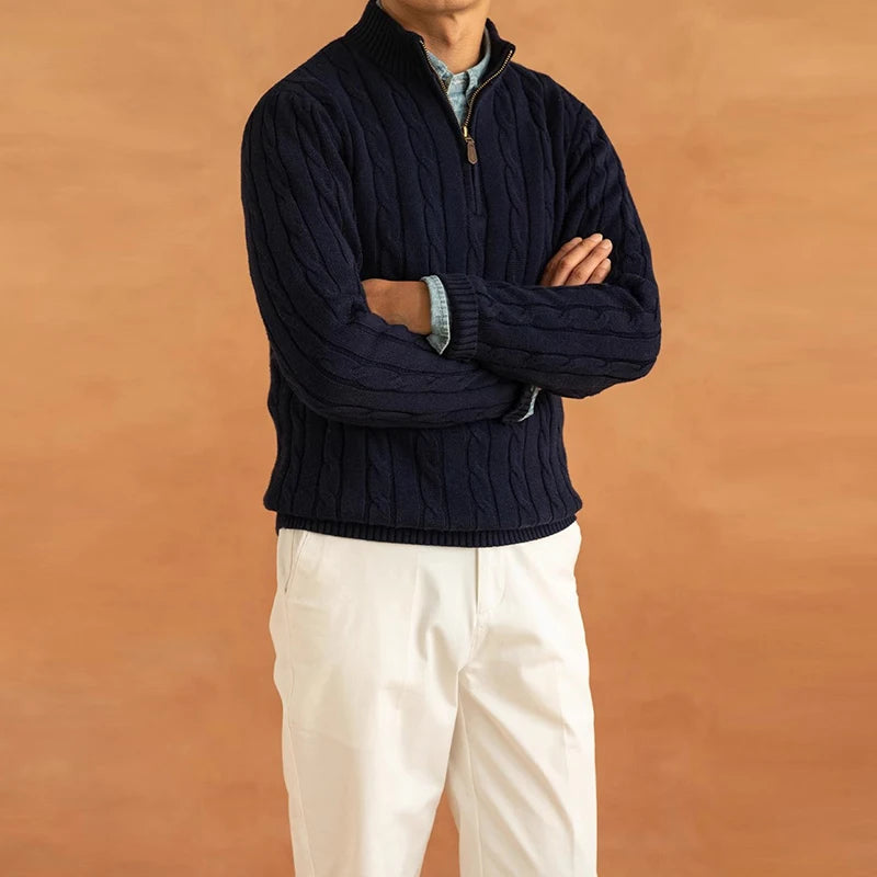 Toscano Cable Quarter-Zip