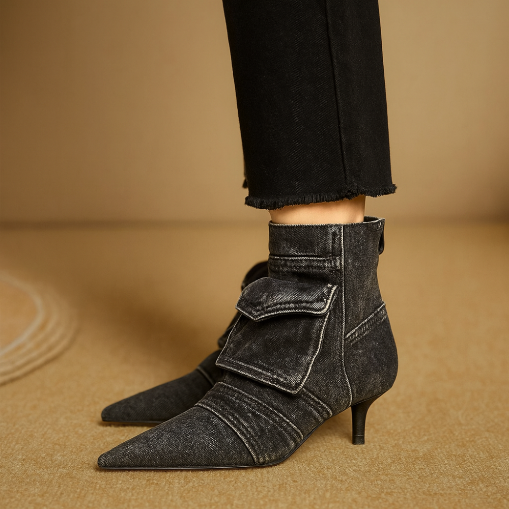 Stonewash Kitten Boots
