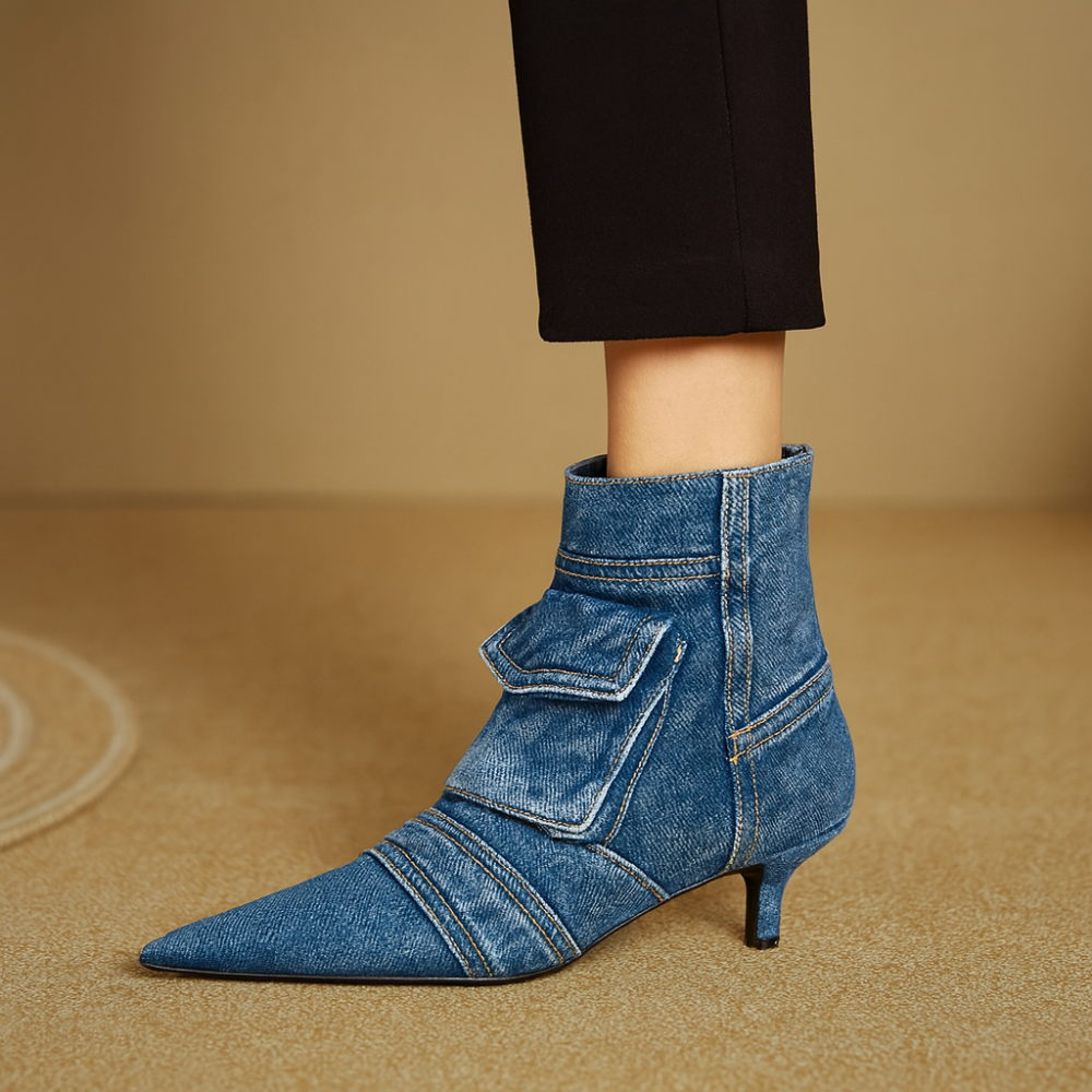 Stonewash Kitten Boots