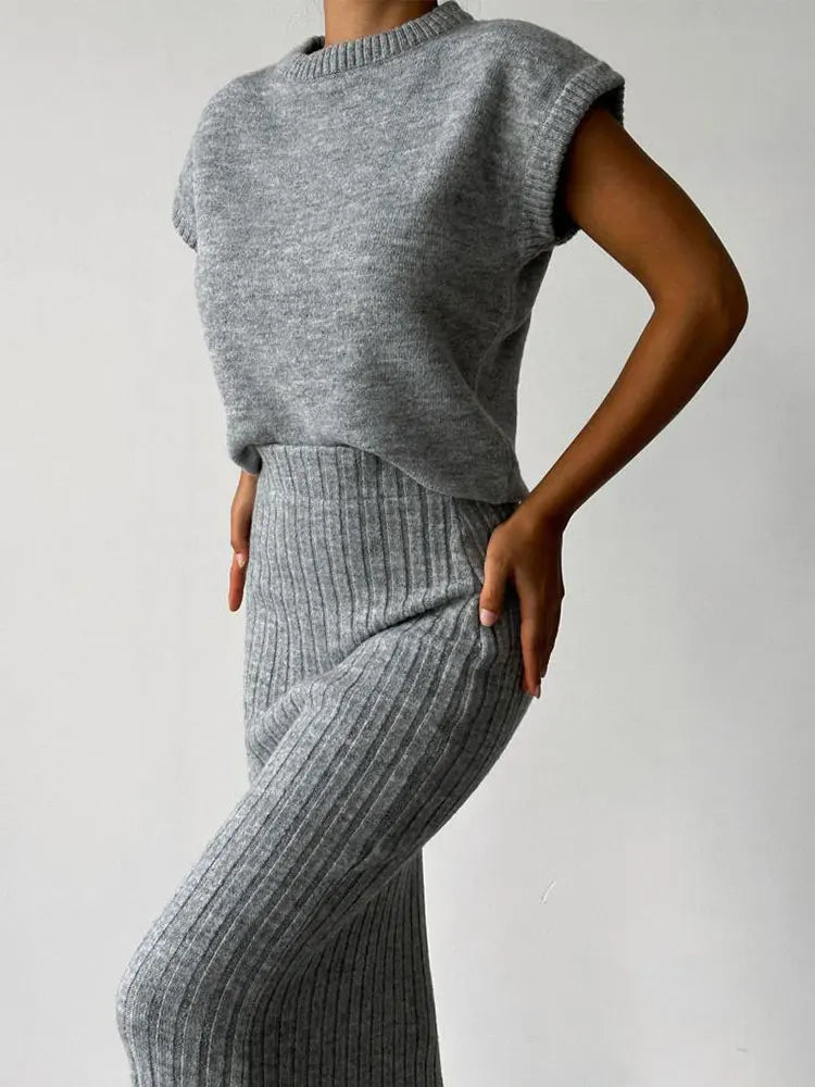 Origin Ribbed Skirt Set