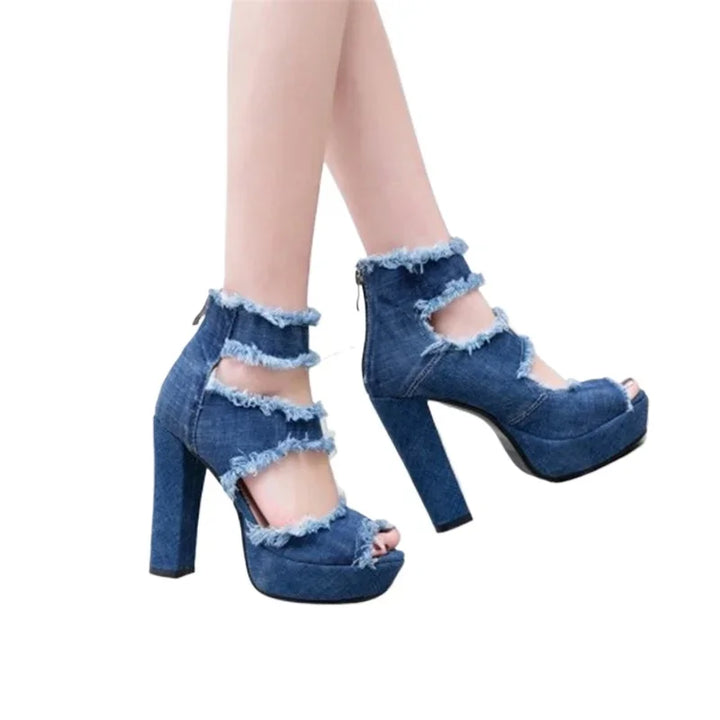 Sfilacciata Frayed Denim Platforms