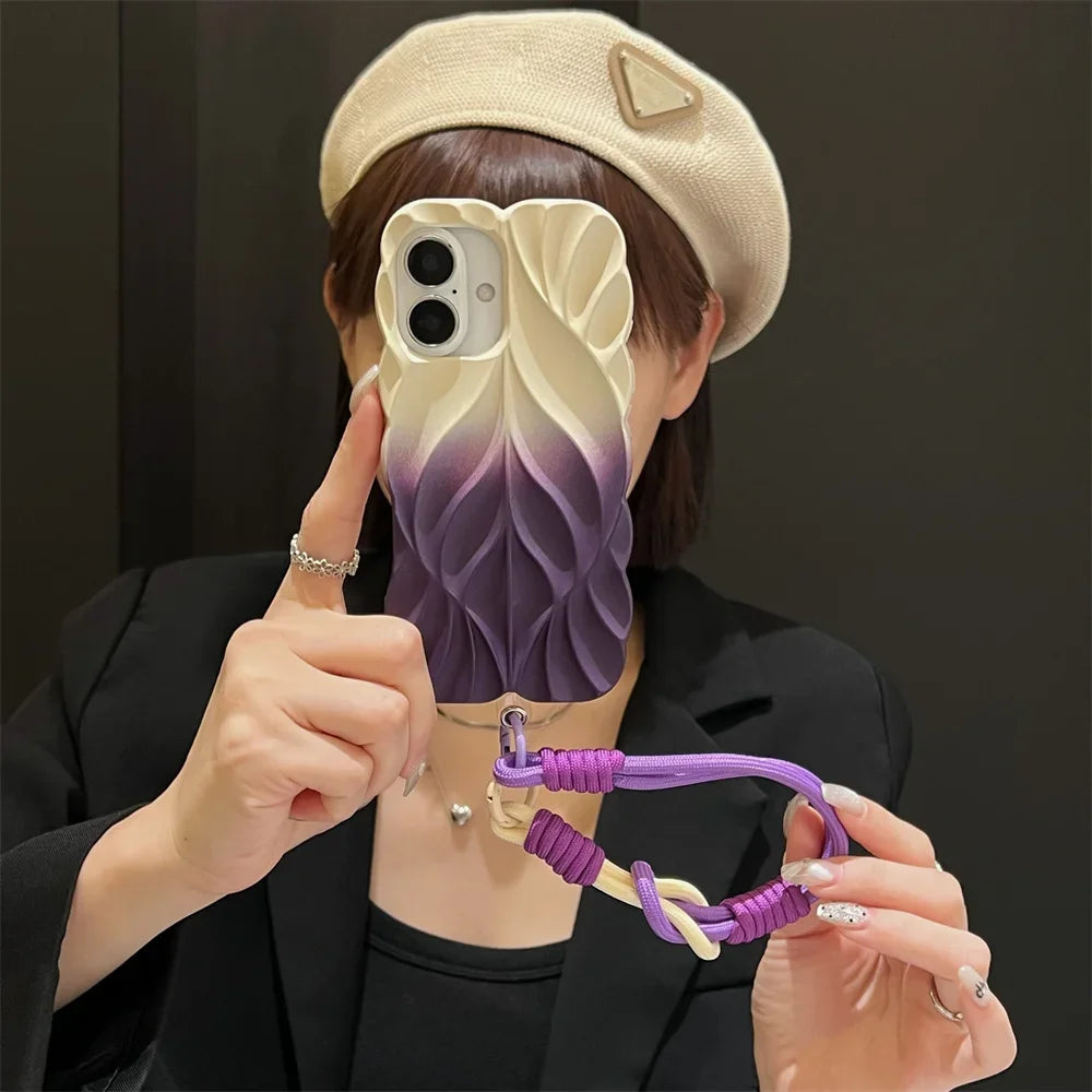 Fleur Form Pleated iPhone Case
