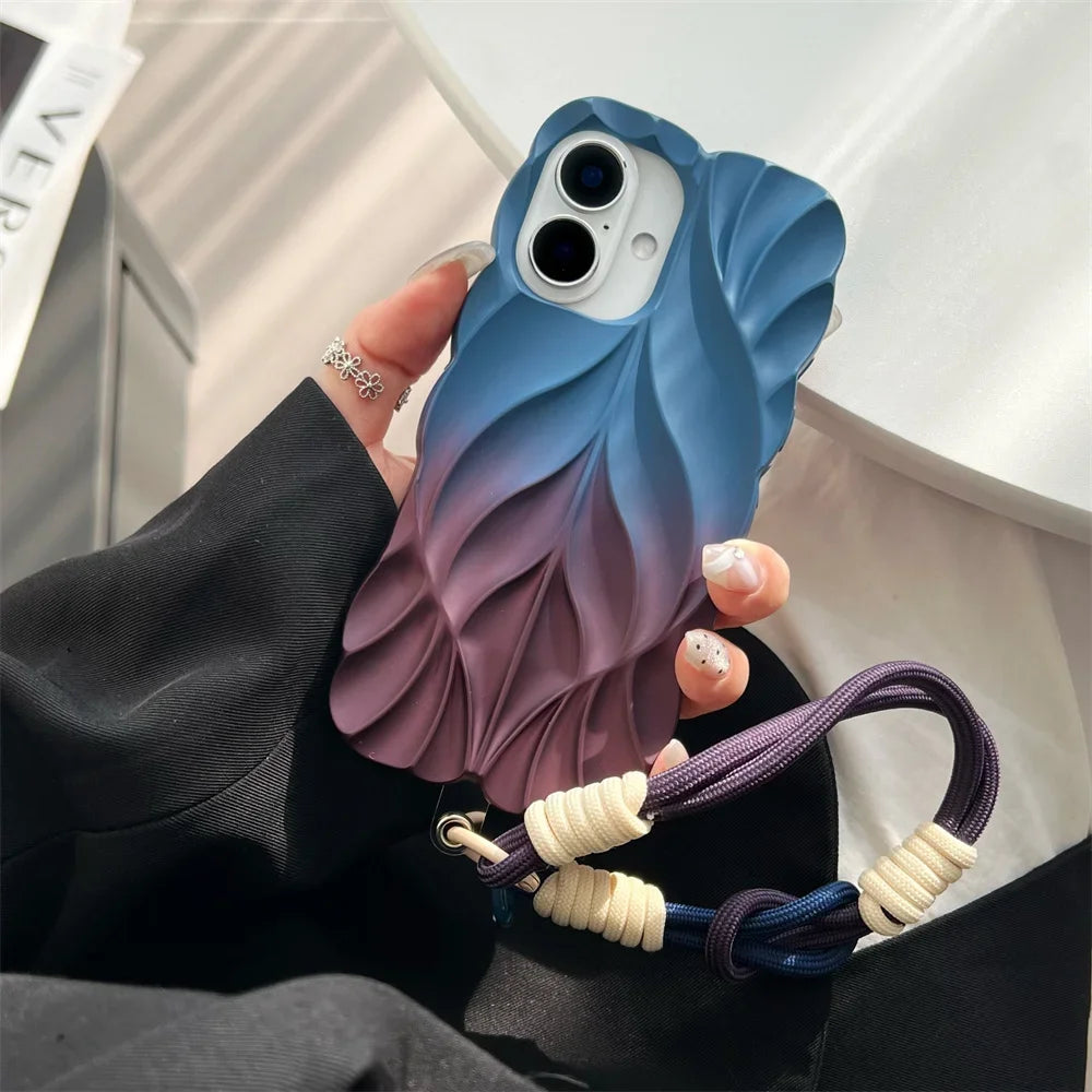Fleur Form Pleated iPhone Case
