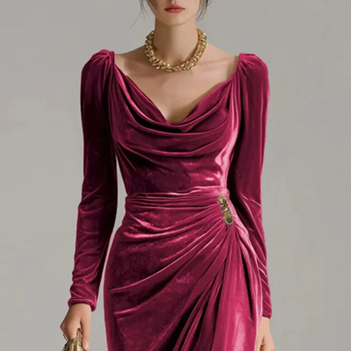 Elysian Ruched Midi Dress
