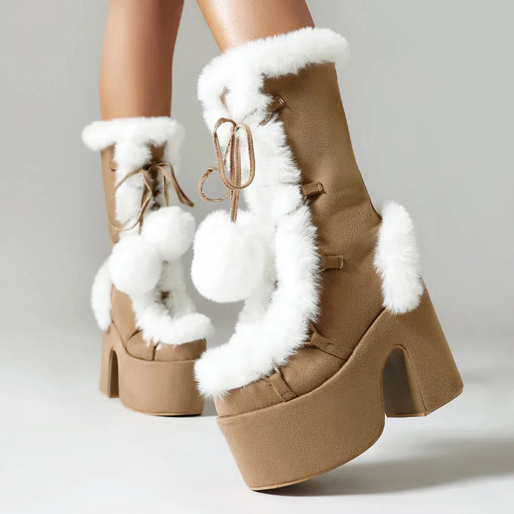Lumi Fur Platform Boots