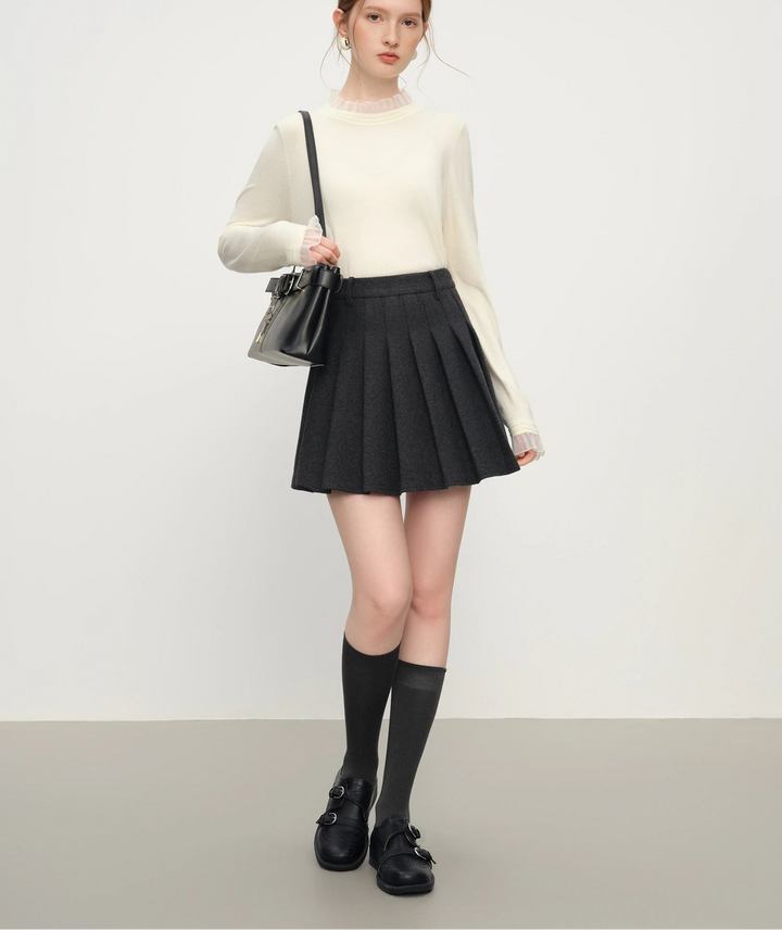 Roselle Wool Mock Neck