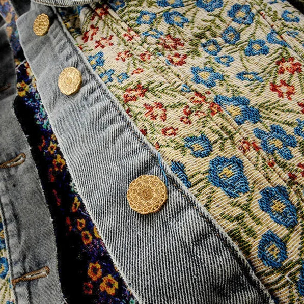 Giardino Jacquard Denim Jacket