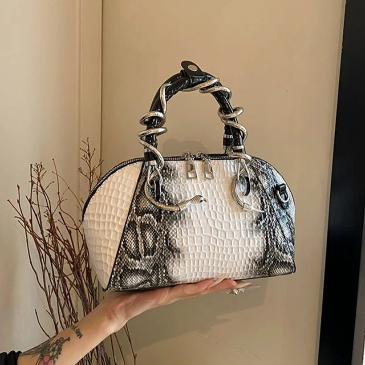 Python Crest Handbag