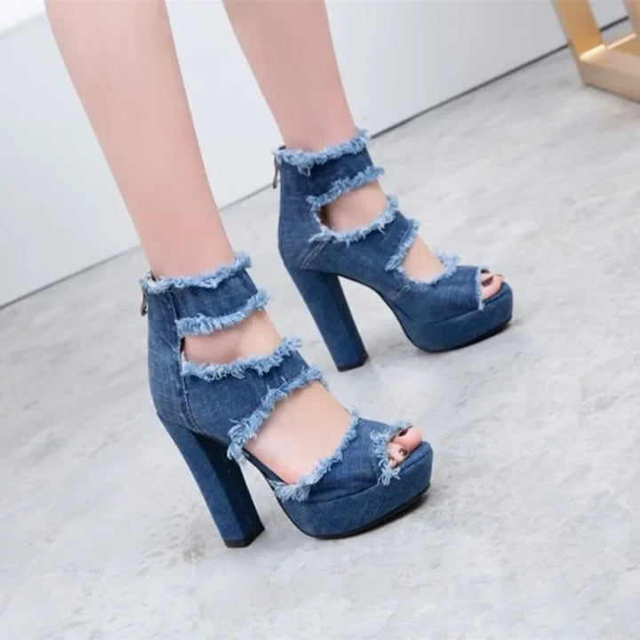 Sfilacciata Frayed Denim Platforms