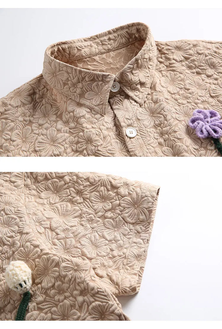Mercer Crochet Bloom Shirt