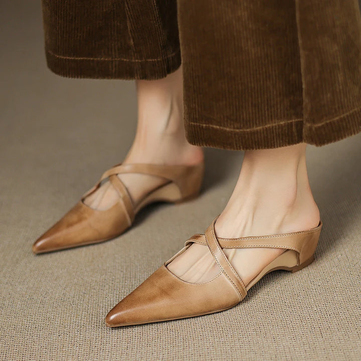 Vontessa Italian Leather Mules