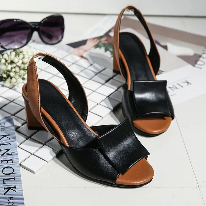 Allegra Leather Slingbacks