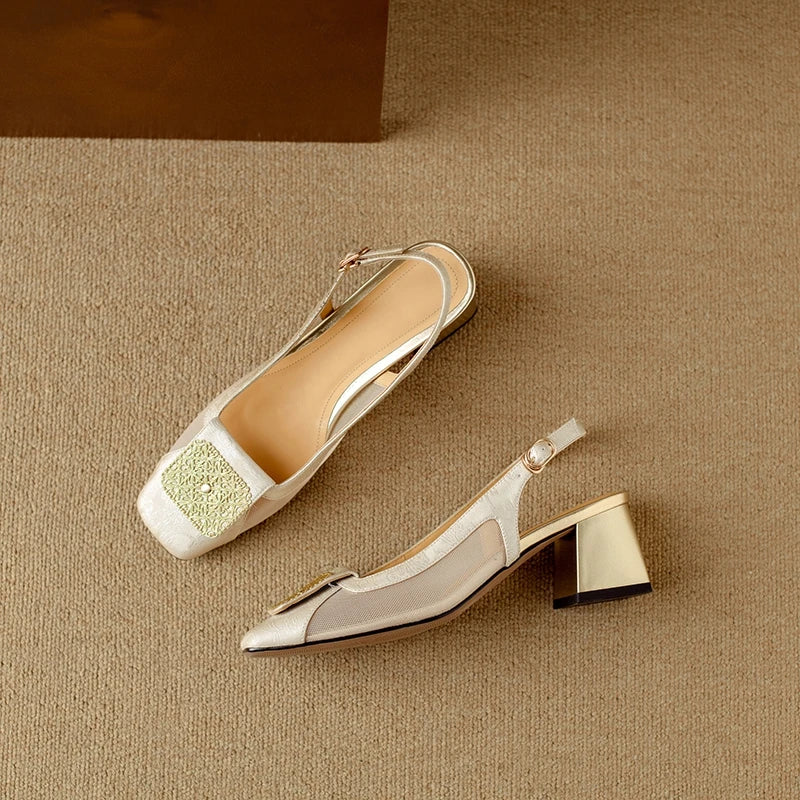 Veronese Mesh Slingbacks