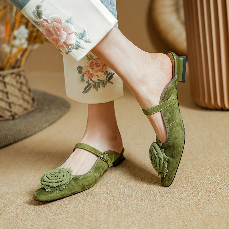 Rosabelle Leather Flats