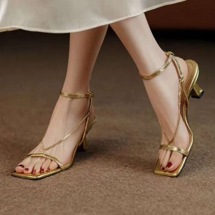 Cascata Chain-Drape Sandals