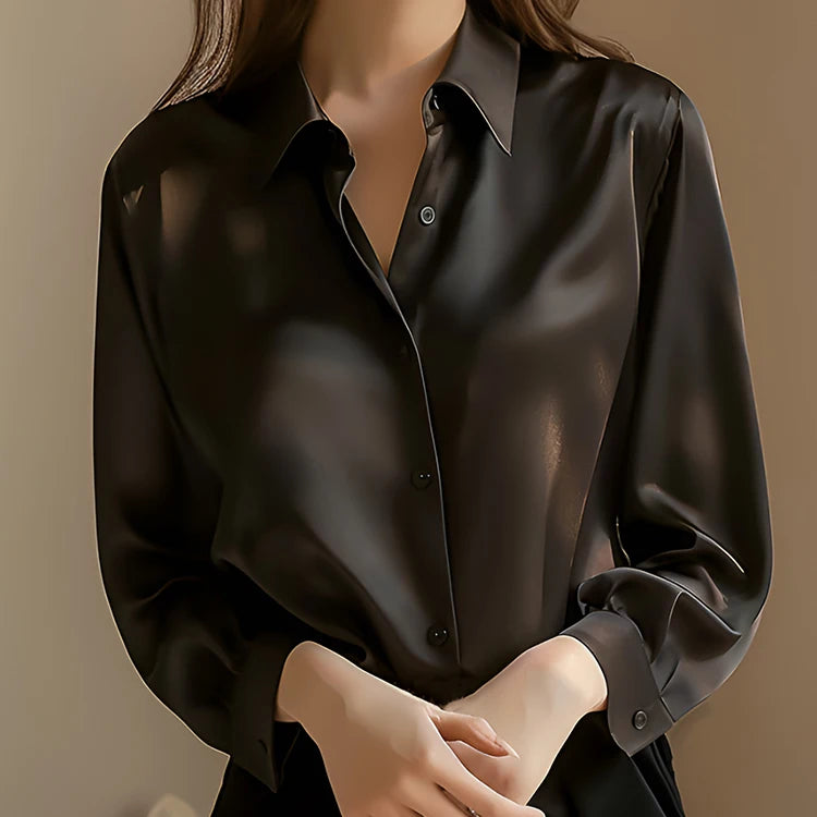 Lustra Satin Button Down