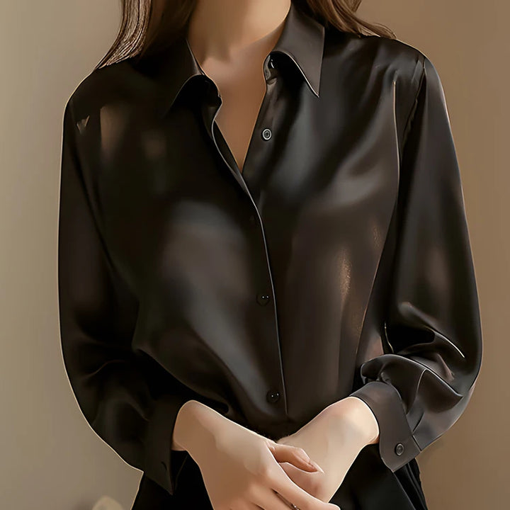 Lustra Satin Button Down