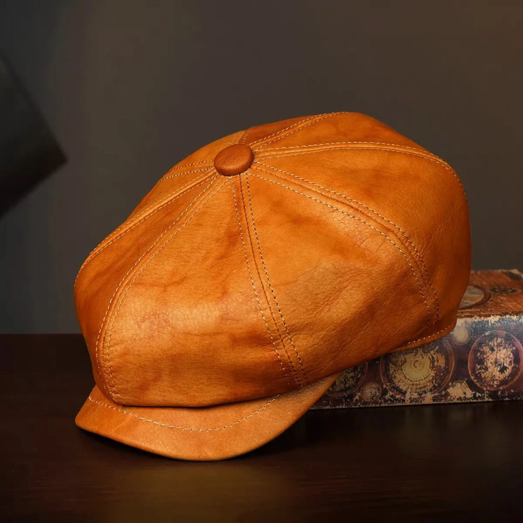Hawthorne Retro Leather Cap