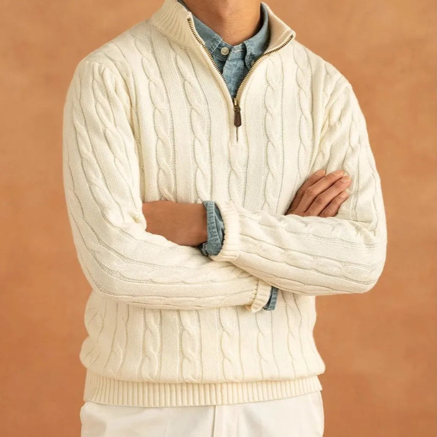 Toscano Cable Quarter-Zip