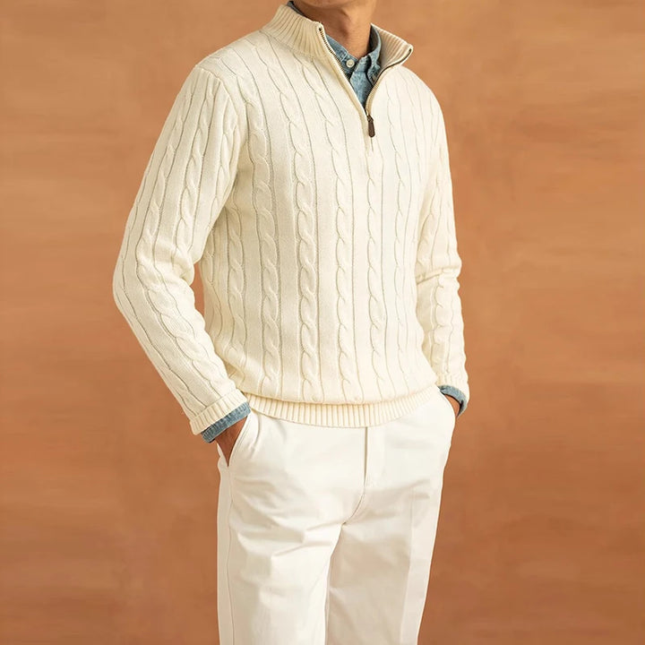 Toscano Cable Quarter-Zip