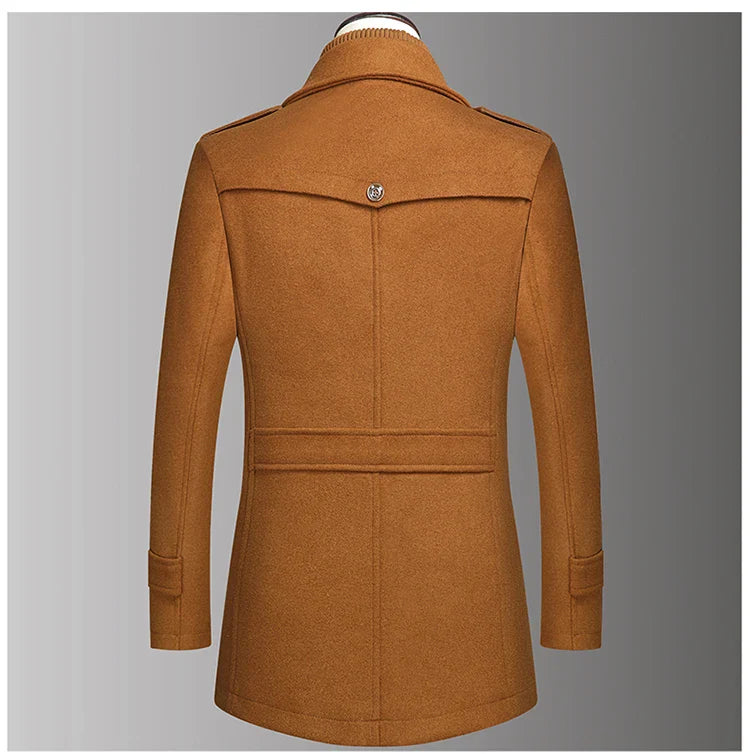 Vincenzo Dual Collar Wool Coat