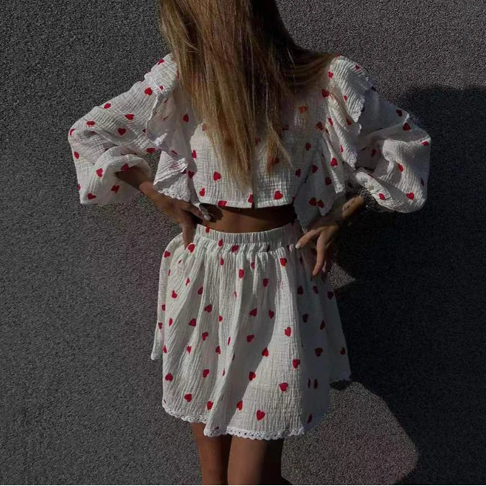 Blush Linen Twinset