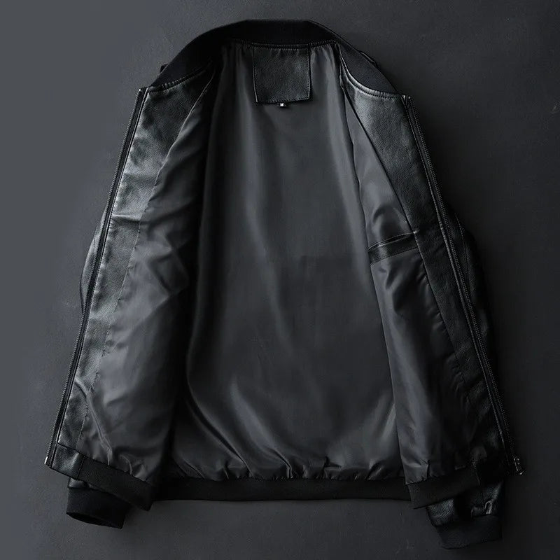 Statement Leather Bomber