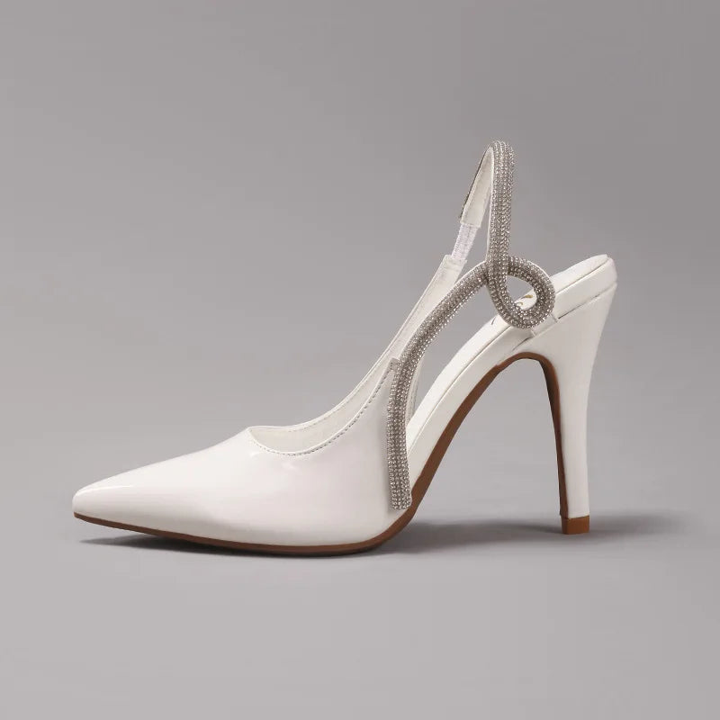 Splendente Rhinestone Slingbacks