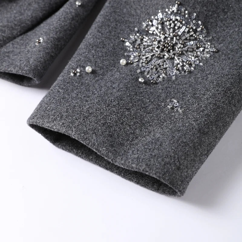 Snowflake Wool Statement Jacket