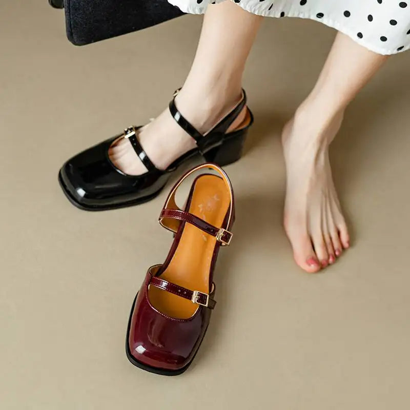 Allegra Patent Mary Janes