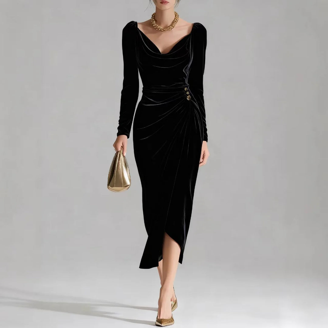 Elysian Ruched Midi Dress