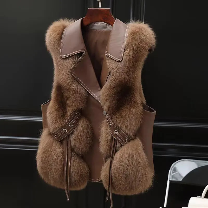 Laurent Faux Fur Vest