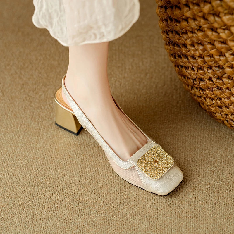 Veronese Mesh Slingbacks