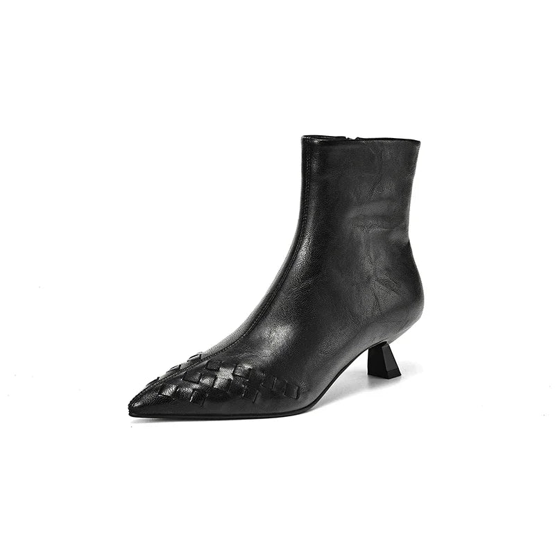 Intreccio Leather Boots