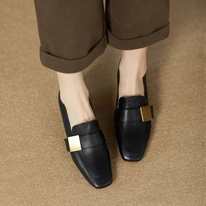Maren Gold Bar Pumps