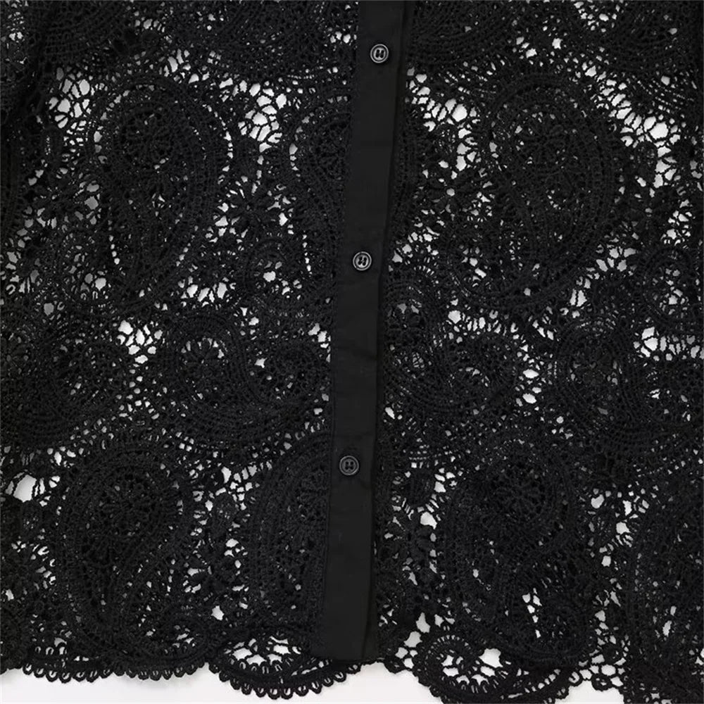 Vivienne Lace Button Shirt
