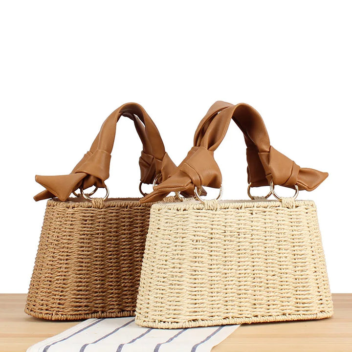 Solstice Straw Weave Handbag