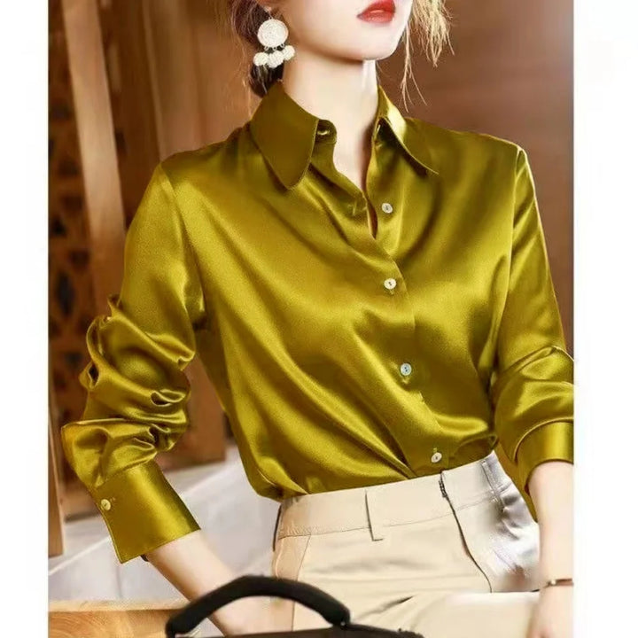 Lustra Satin Button Down