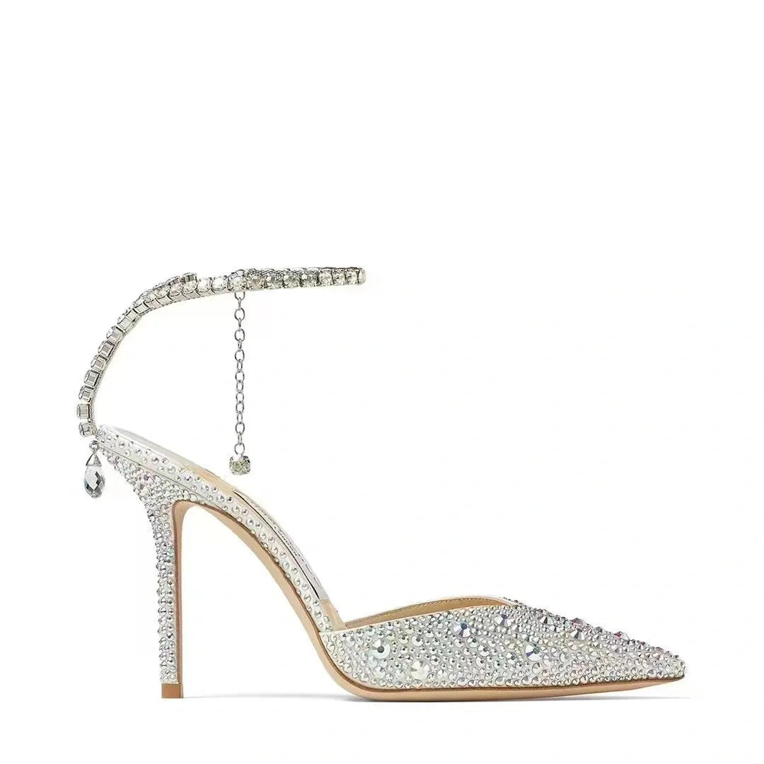 Cristalla Rhinestone Pumps