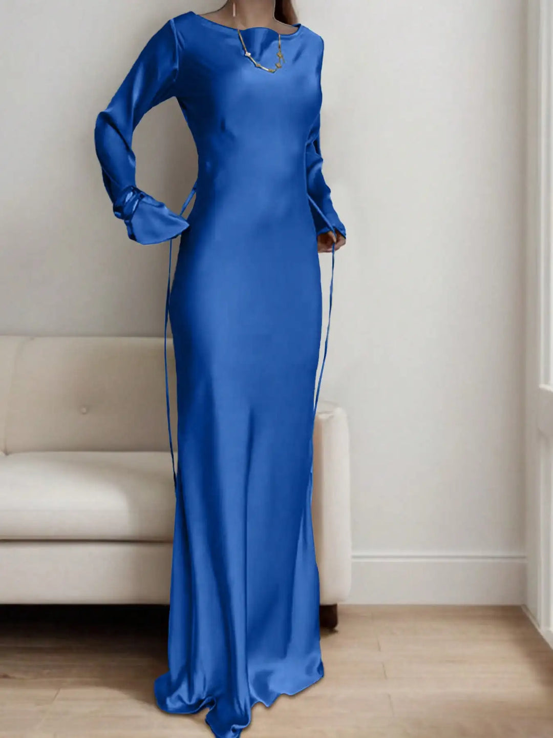 Serena Satin Maxi Dress